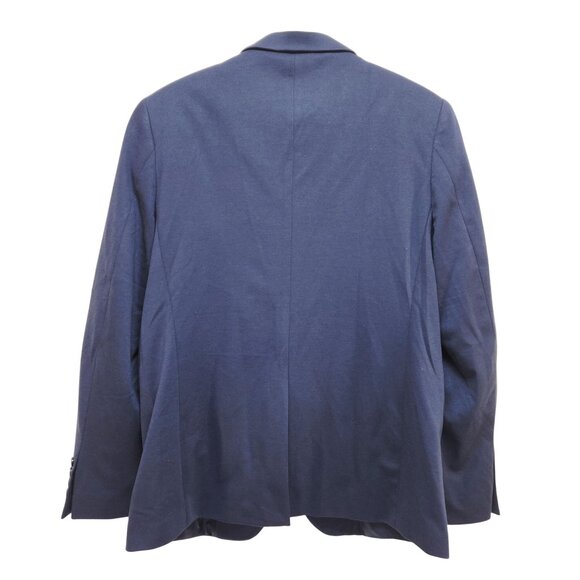 Mens Navy Blue Two-Button Blazer Jacket Coofandy Size L Tailored Fit - Picture 2 of 6